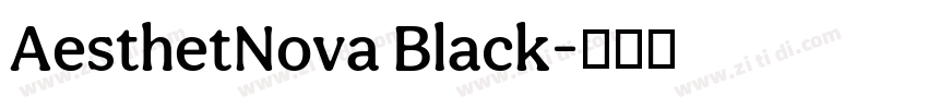 AesthetNova Black字体转换